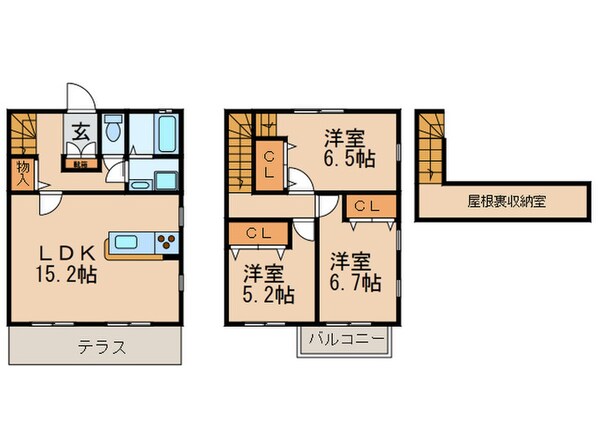 フォレストフォルム東山N棟の物件間取画像